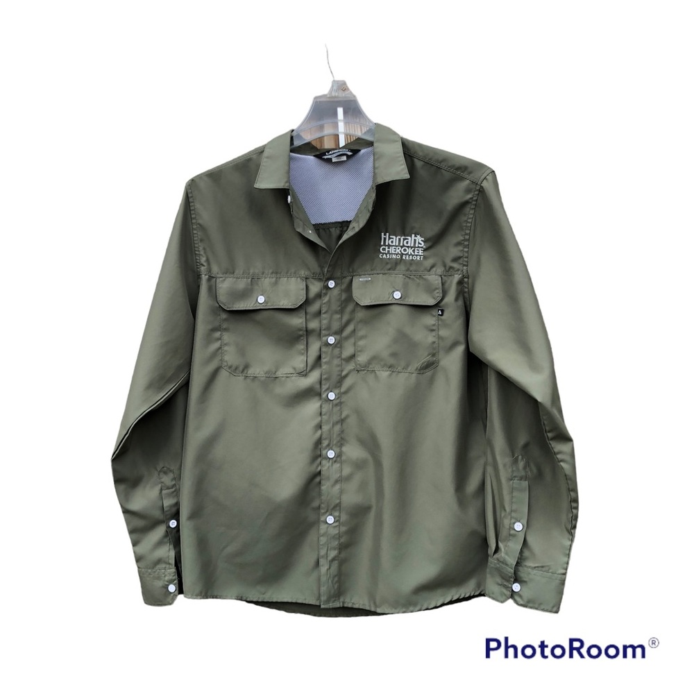 Landway Harrahs Cherokee Casino Shirt Sz. Large Active Dry
